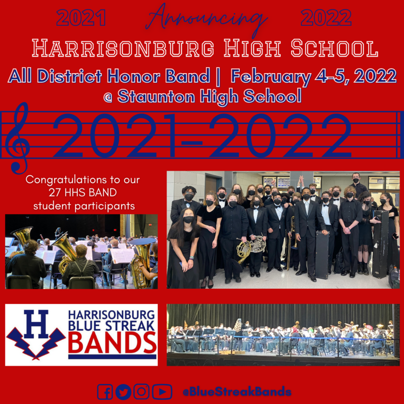 2022 All District Band Students