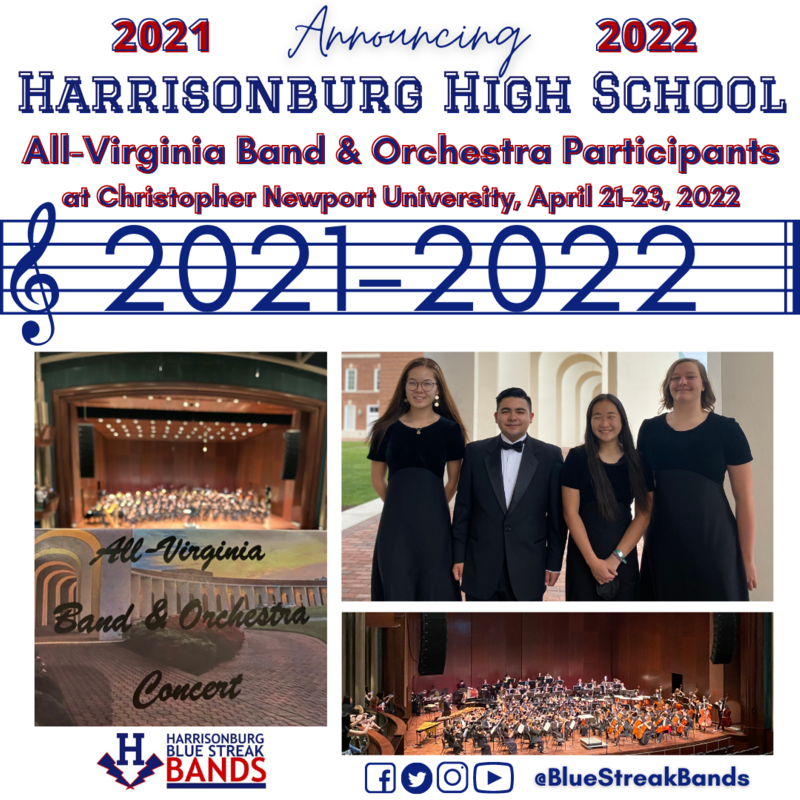 4 HHS Students at All-Virginia Band & Orchestra