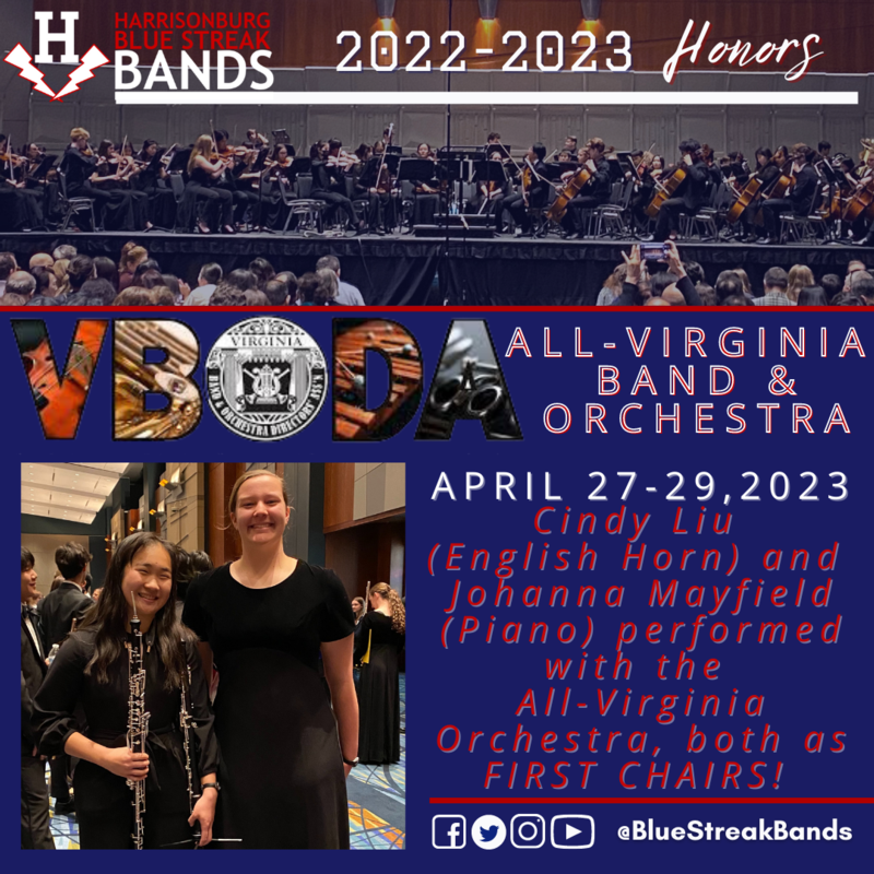 2023 All-VA Band for & Orchestra from HHS