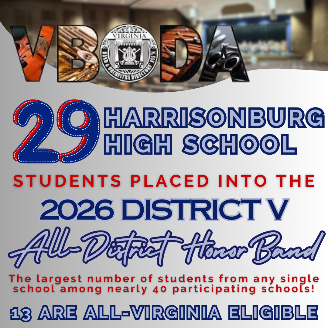 2026 29 STUDENTS PLACE INTO DISTRICT BAND, THE MOST FROM ANY SINGLE SCHOOL