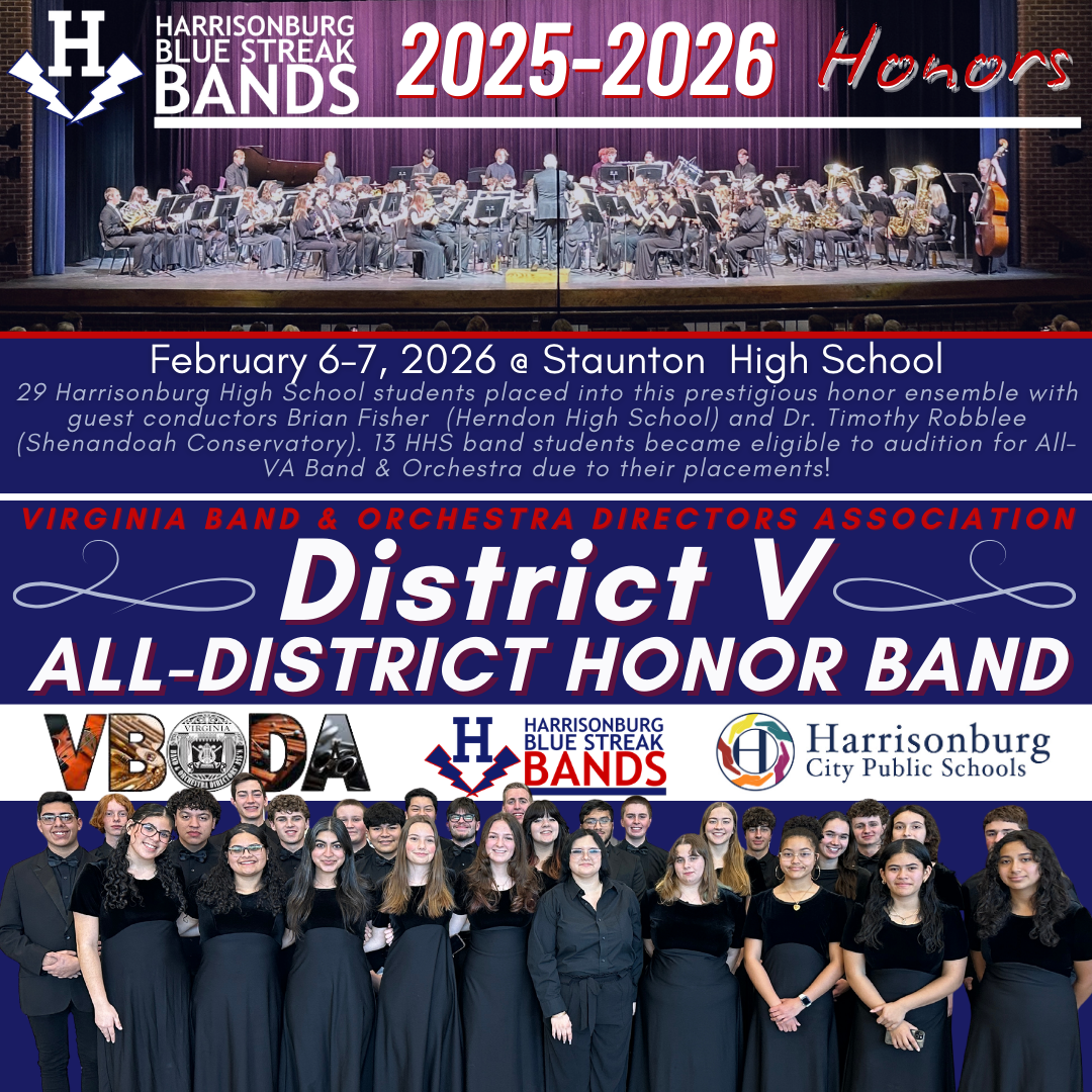 2026 All District Band 29 HHS students 