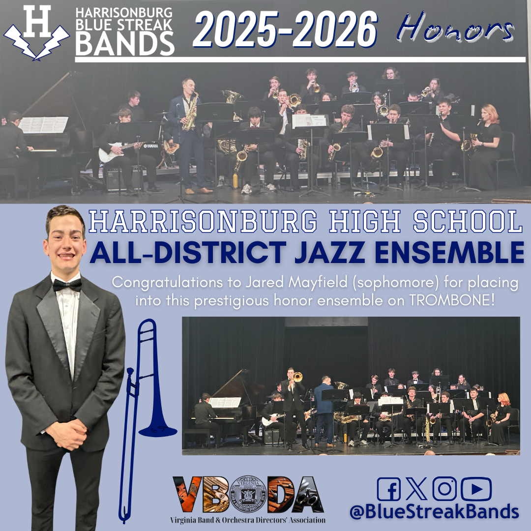 2026 all district jazz band Jared mayfield trombone