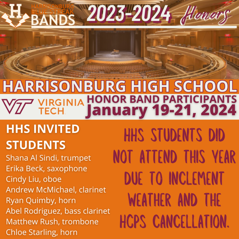 2024 VT Honor Band HHS 