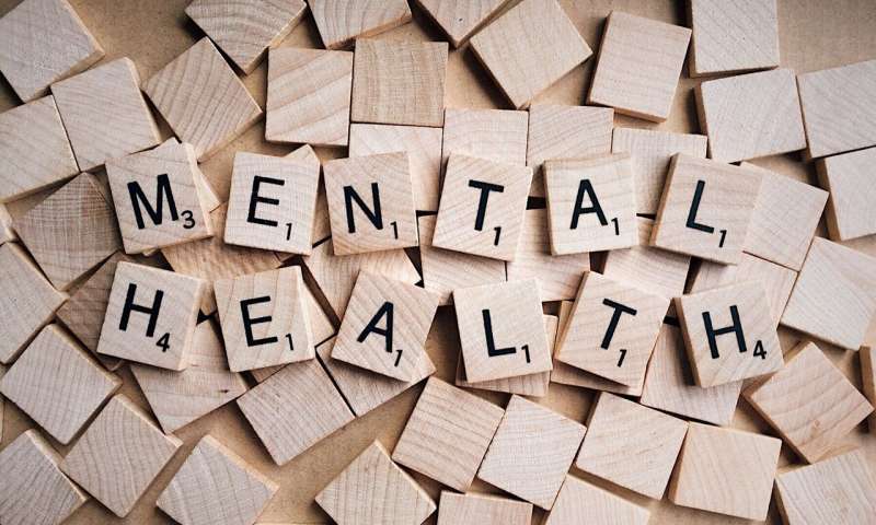 Scrabble tiles spelling Mental Health